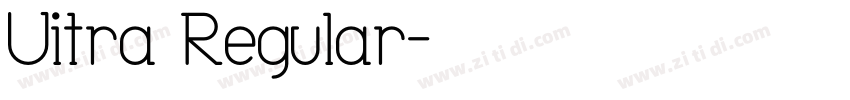 Uitra Regular字体转换